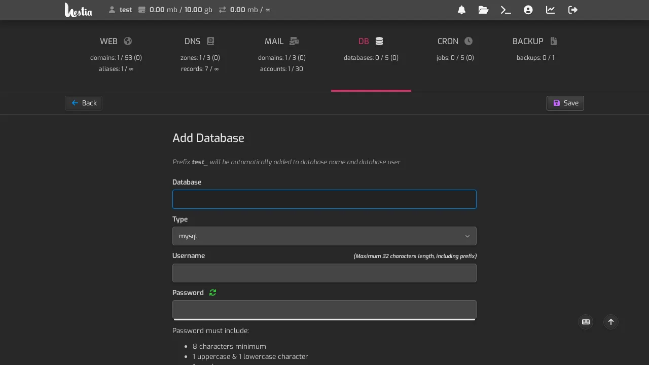 Add a database